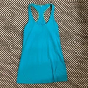 blue lululemon tank top